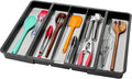 madesmart Expandable Utensil Tray - Granite| CLASSIC COLLECTION| 5-Compartments | Kitchen Organizer
