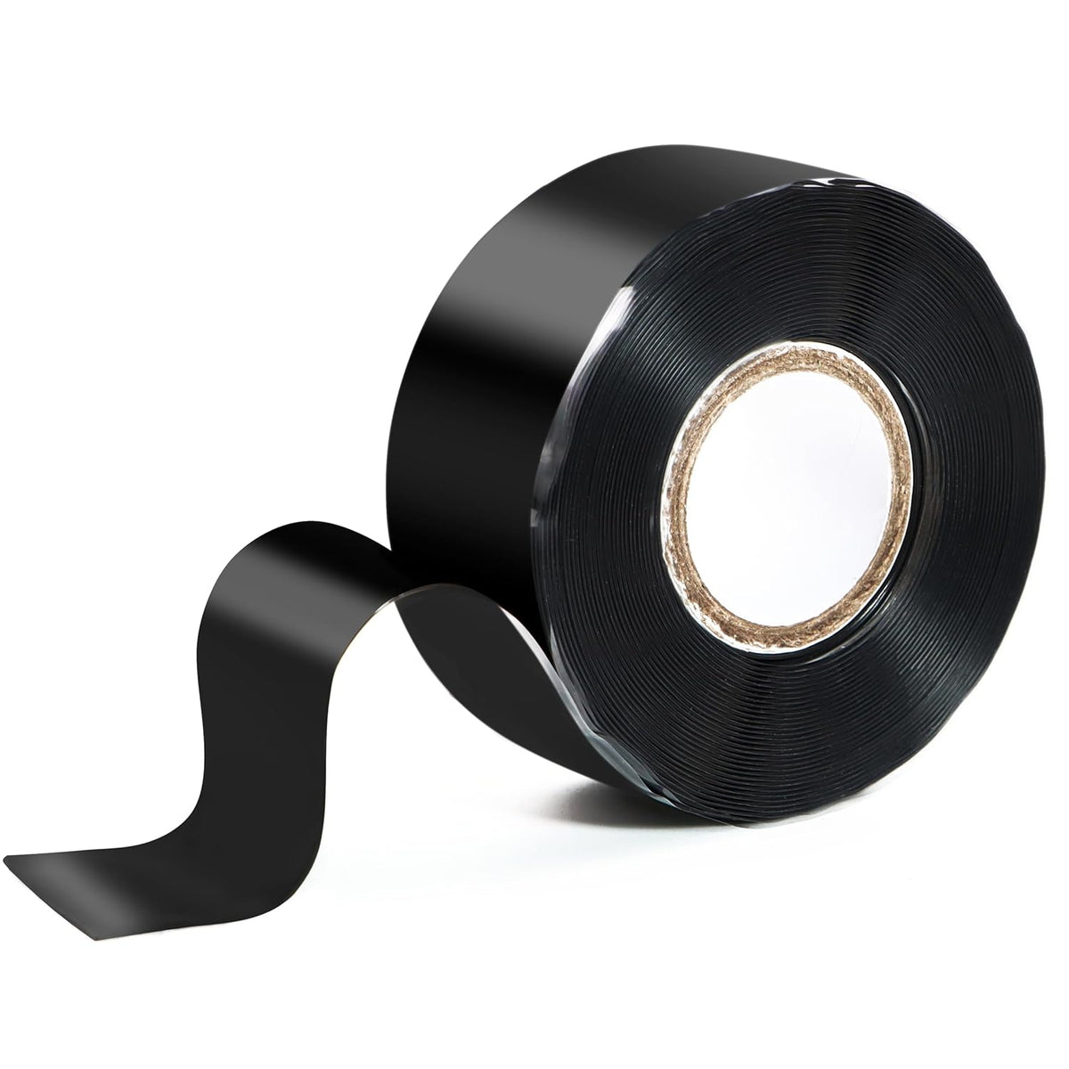 Self Fusing Silicone Tape 1 in x 16.4' Black Waterproof Rubber Leak Proof Sealing Silicone Rubber