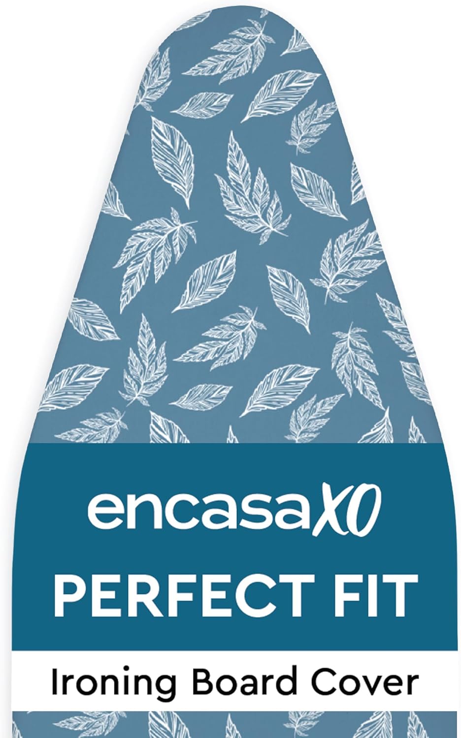 Encasa XO Ironing Board Cover and Pad 42"x14" - Thick 3mm Felt Padding, Drawstring Tightening &