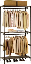 Clothes Rack, Portable Closet, 27.6 Inch Wardrobe Closet, Clothes Storage Organizer with Shelves
