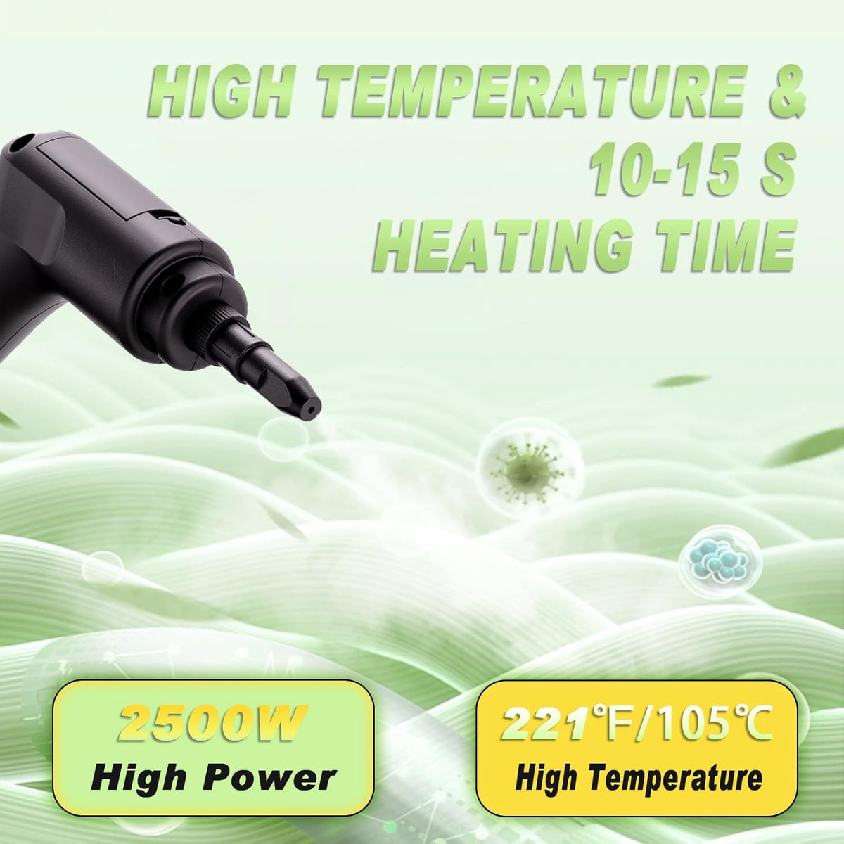 2500W Handheld Steam Cleaner,Portable Car Steamer For Auto Detailing,High-Temperature and Pressure