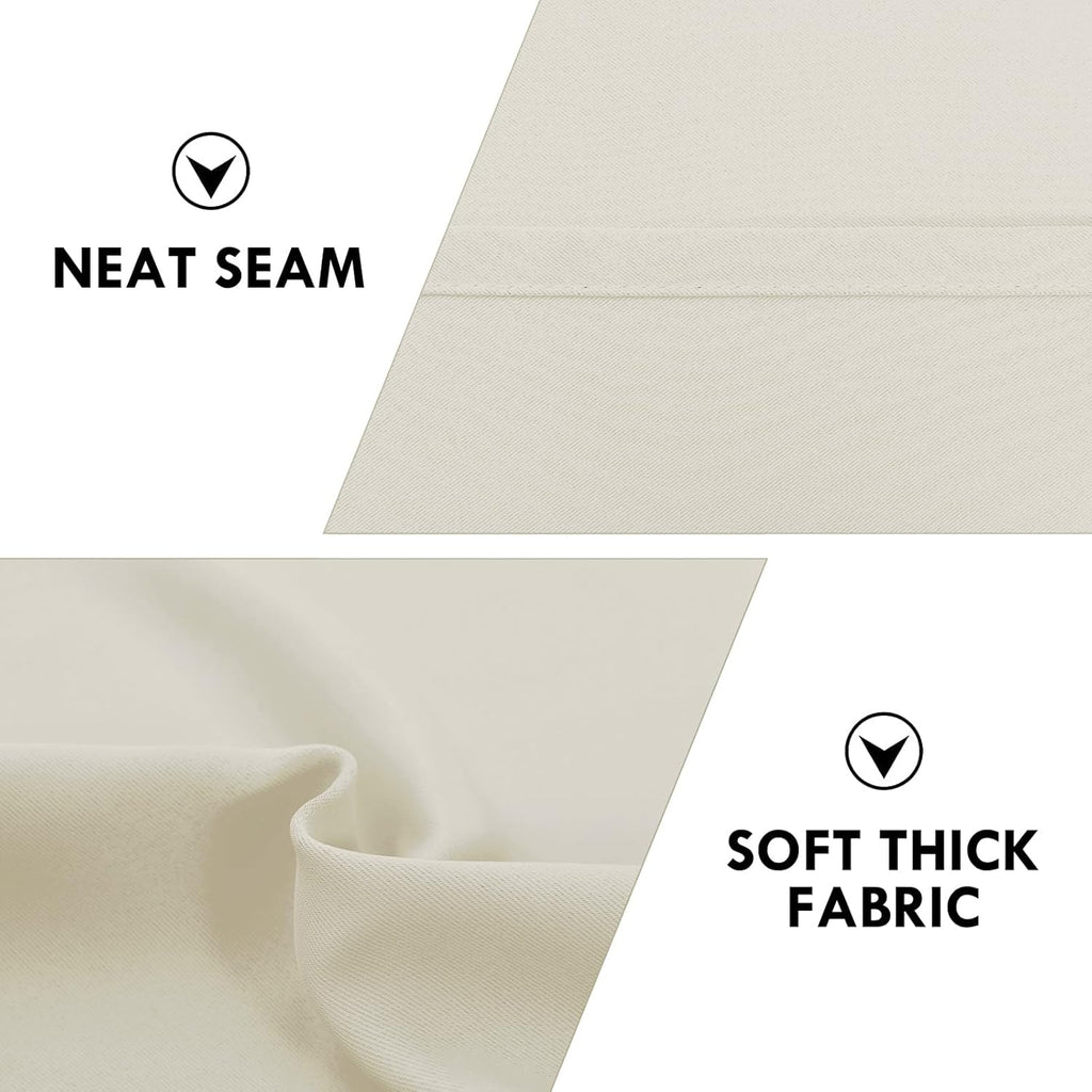 DWCN Thermal Short Blackout Curtains for Bedroom/Kitchen, Energy Saving Room Darkening Curtains for