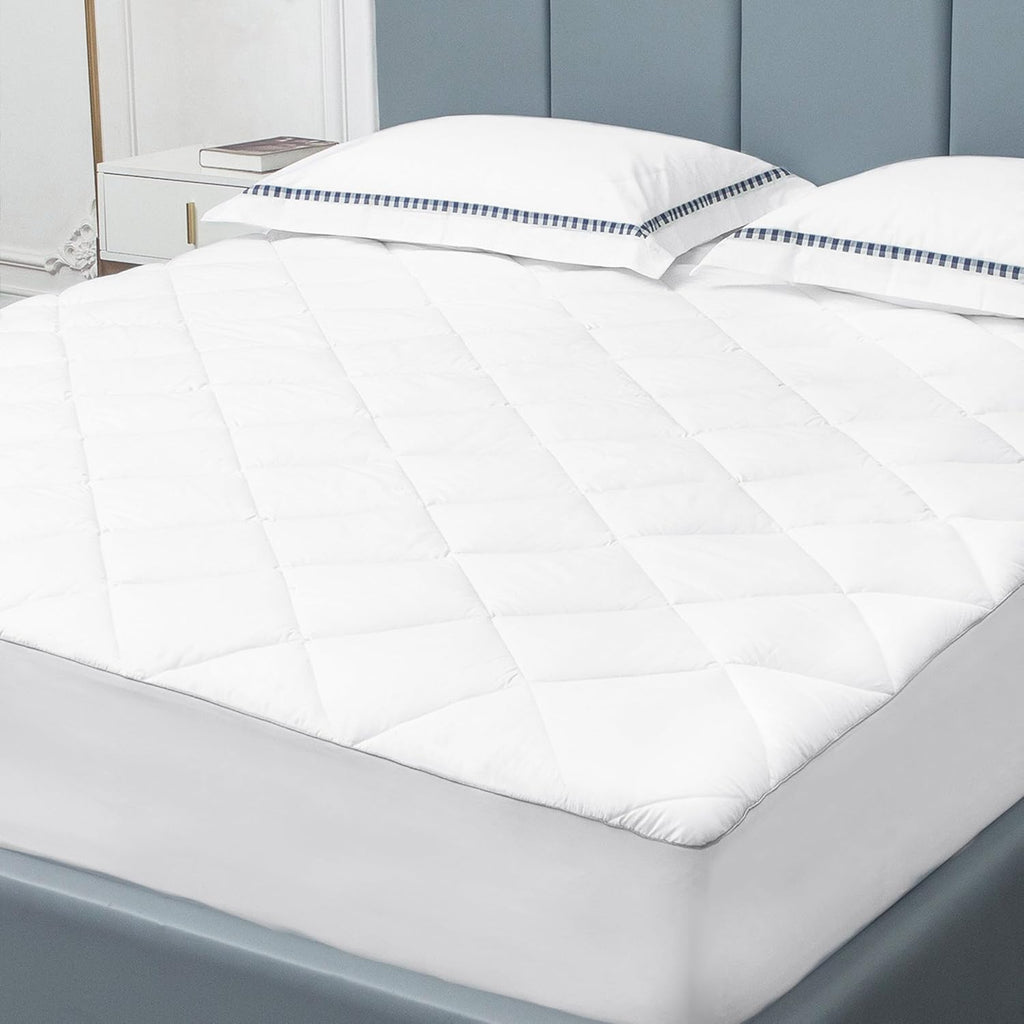 Sunflower Twin Mattress Pad Cover, Cotton Mattress Cover College Dorm Hypoallergenic, Extra Deep