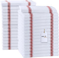 Dish Towels Set (Value Pack of 30) Size 15x25 Inch, 100% Cotton Soft & Absorbent Linen Kitchen