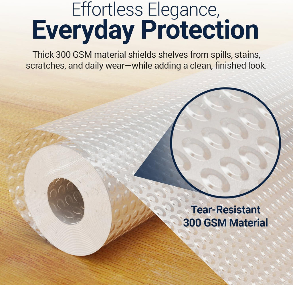 Shelf Liner Drawer Liner for Kitchen Cabinets Non-Adhesive by Linda’s Essentials (12 x 240 Inches)
