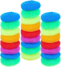 25 Pcs Plastic Dish Scrubbers, Reusable Non-Scratch Nylon Scouring Pads Bulk for Kitchen Cleaning