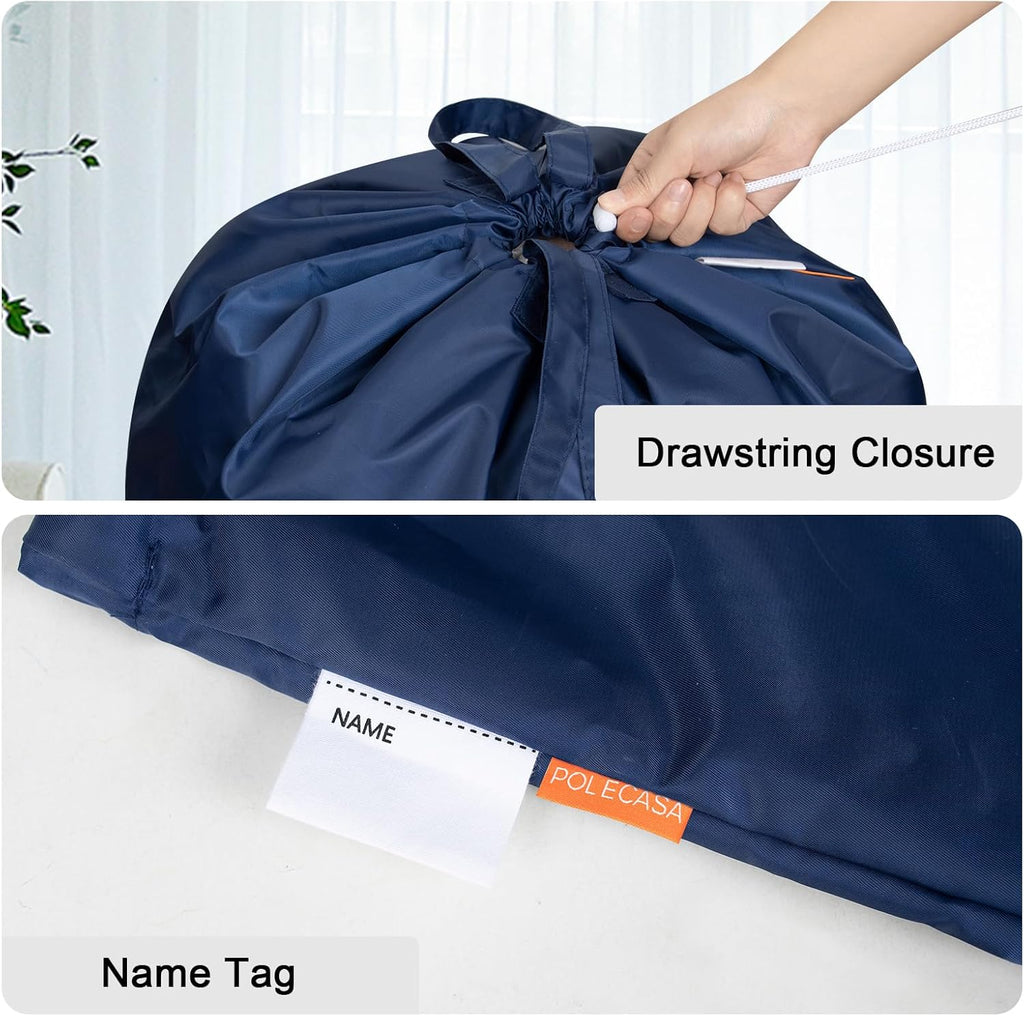 Polecasa Heavy Duty Large Laundry Bag with 130gsm Tear Resistant Fabric and Handles, Easy to Carry