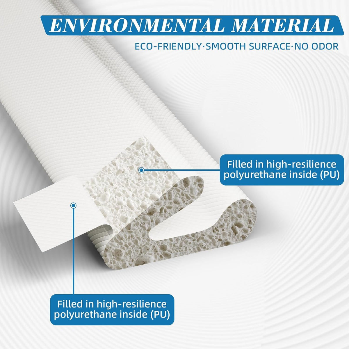 V-Shaped Weather Stripping Door Seal, 19.7FT Draft Stopper for Doors/Windows, Gaps, Dustproof