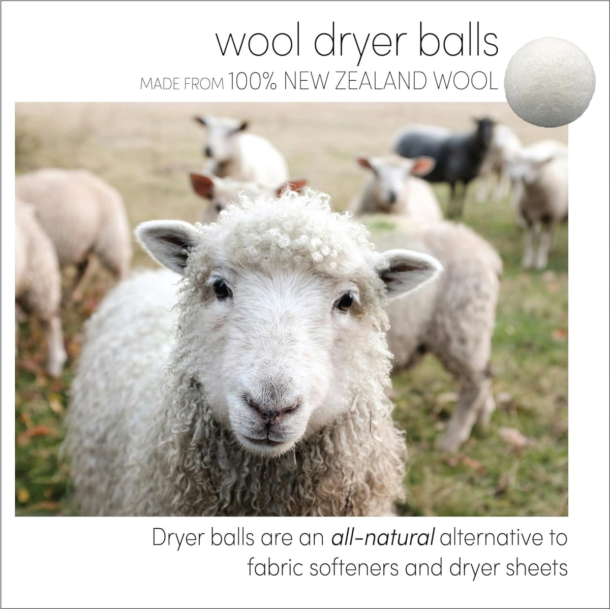 Three by Three Seattle Felt·Like·it!™ XL Wool Dryer Balls + Storage Bin: Reduce Drying Time, Static