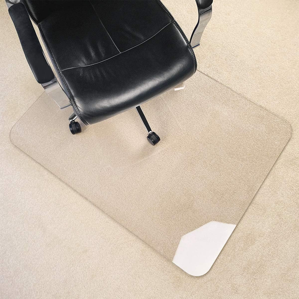 2Pack Crystal Clear 1/5" Thick 47" x 35" Heavy Duty Hard Chair Mat, Can be Used on Carpet or Hard