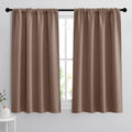 RYB HOME Curtains for Bedroom 63 inches Long, Blackout Thermal Insulating Window Treatment Drapes