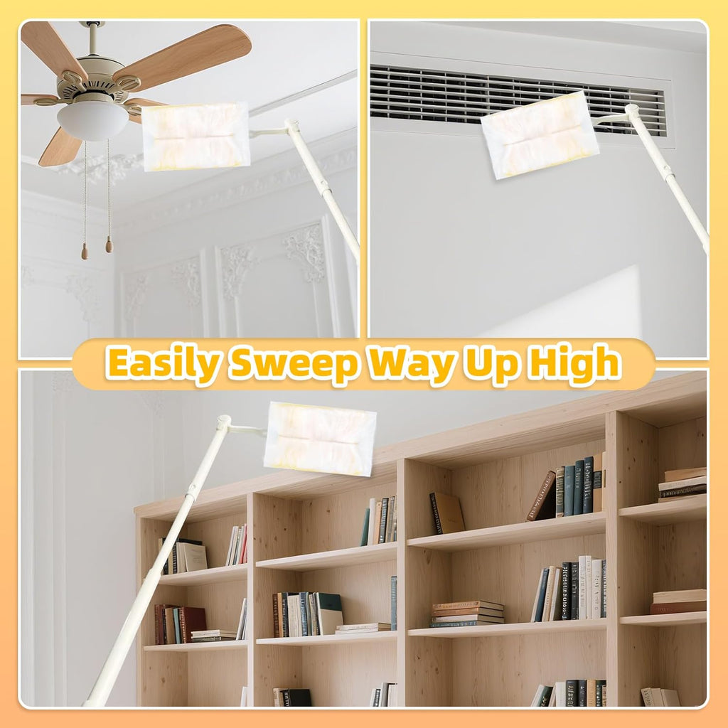 52 Count Disposable Duster Refills for Cleaning, 180° Dusters Refills Compatible with Swiffer