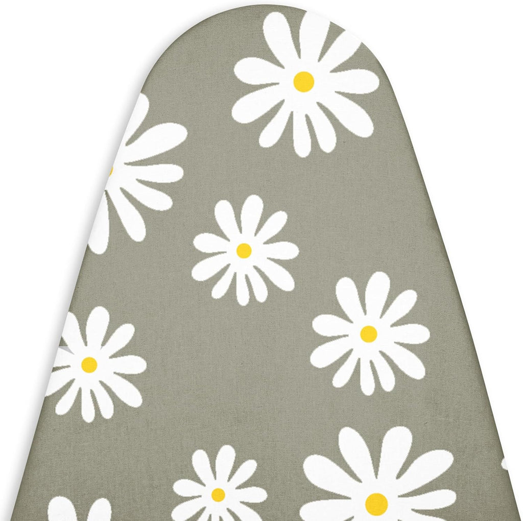 Encasa XO Ironing Board Cover and Pad 28"x12" - Thick 3mm Felt Padding, Drawstring Tightening &