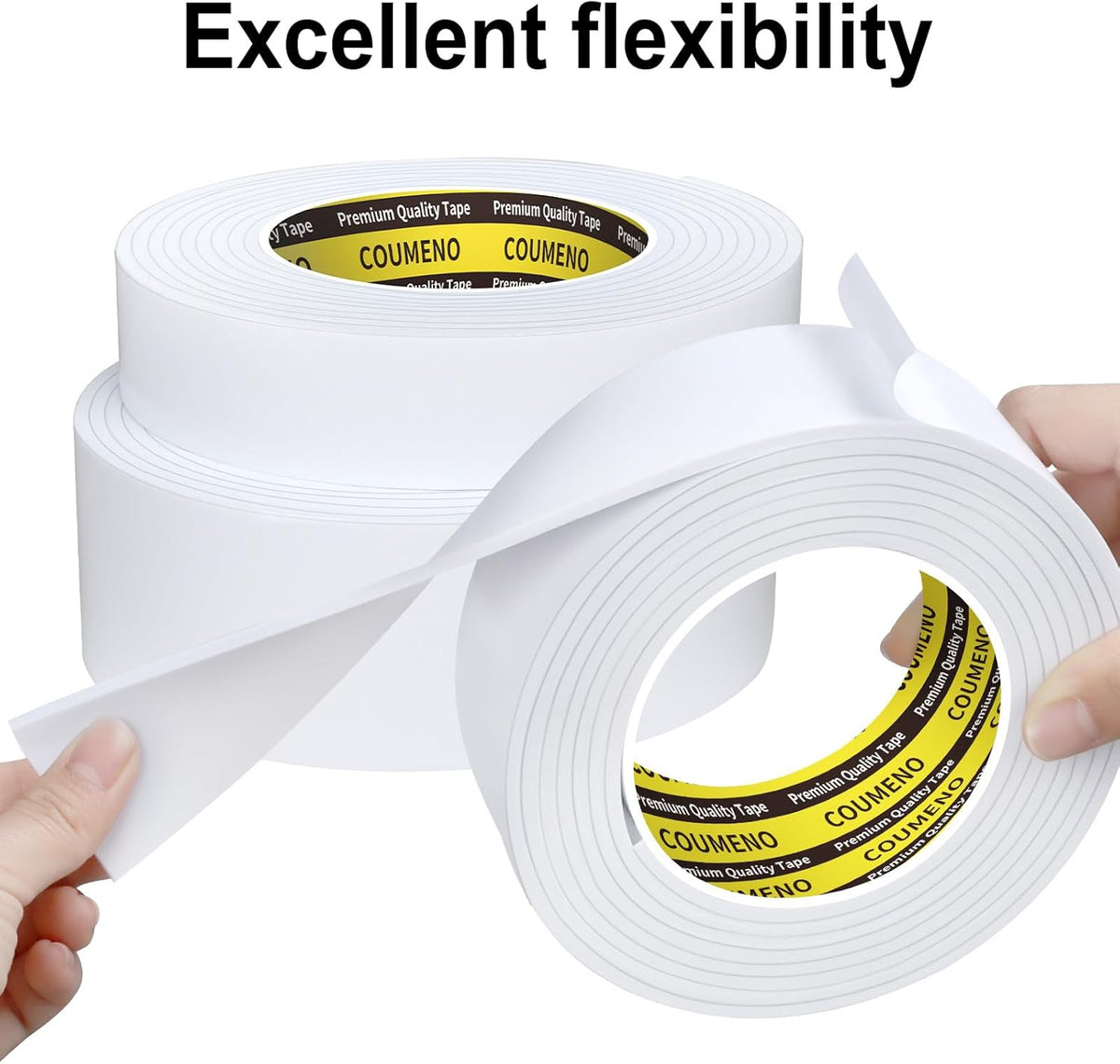 Foam Tape Single-Sided Sealing Strip 1.77inX16.4FT Sponge Tape Window Weather-Resistant