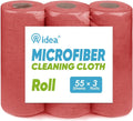 AIDEA Microfiber Cleaning Cloth, 165 Sheets(3 Roll), Micro Fiber Cloth for Cleaning Car, Reusable