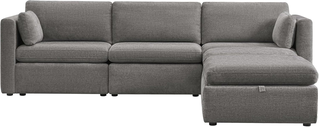 CHITA Oversized Modular Cloud Sectional Fabric Sofa Set, FSC Certified U Shaped Couch Reversible