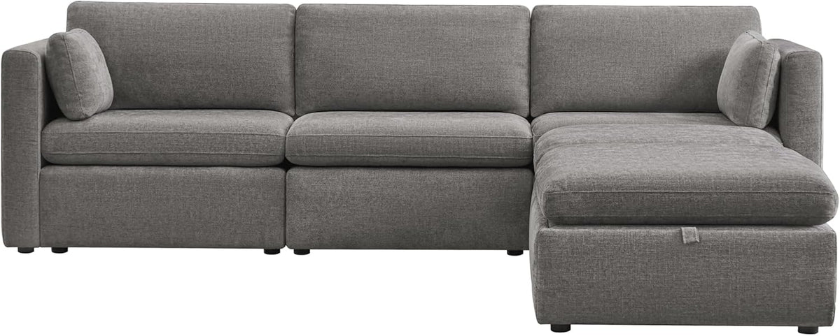 CHITA Oversized Modular Cloud Sectional Fabric Sofa Set, FSC Certified U Shaped Couch Reversible
