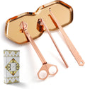 PATOISE 4 in 1 Candle Accessory Set, Wick Trimmer, Candle Snuffer, Wick Scoop,Storage Tray,Perfect