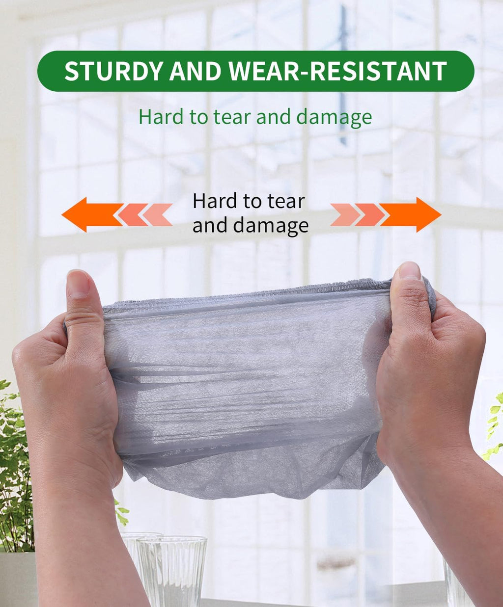 200Pcs(100 Pairs) Non-Woven Shoe Covers Disposable Non Slip for Indoors, Breathable | Durable |