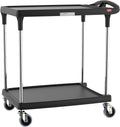 Metro myCart Plus Utility Cart - Choose-Your-Height Adjustable Heavy Duty Rolling Cart for Home
