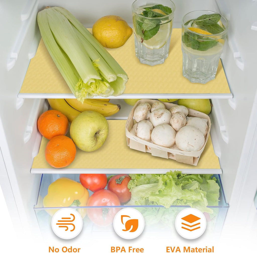 Shelf Liners for Kitchen Cabinets Refrigerator Liners Waterproof & Oil-Proof Kitchen Cupboard Liner