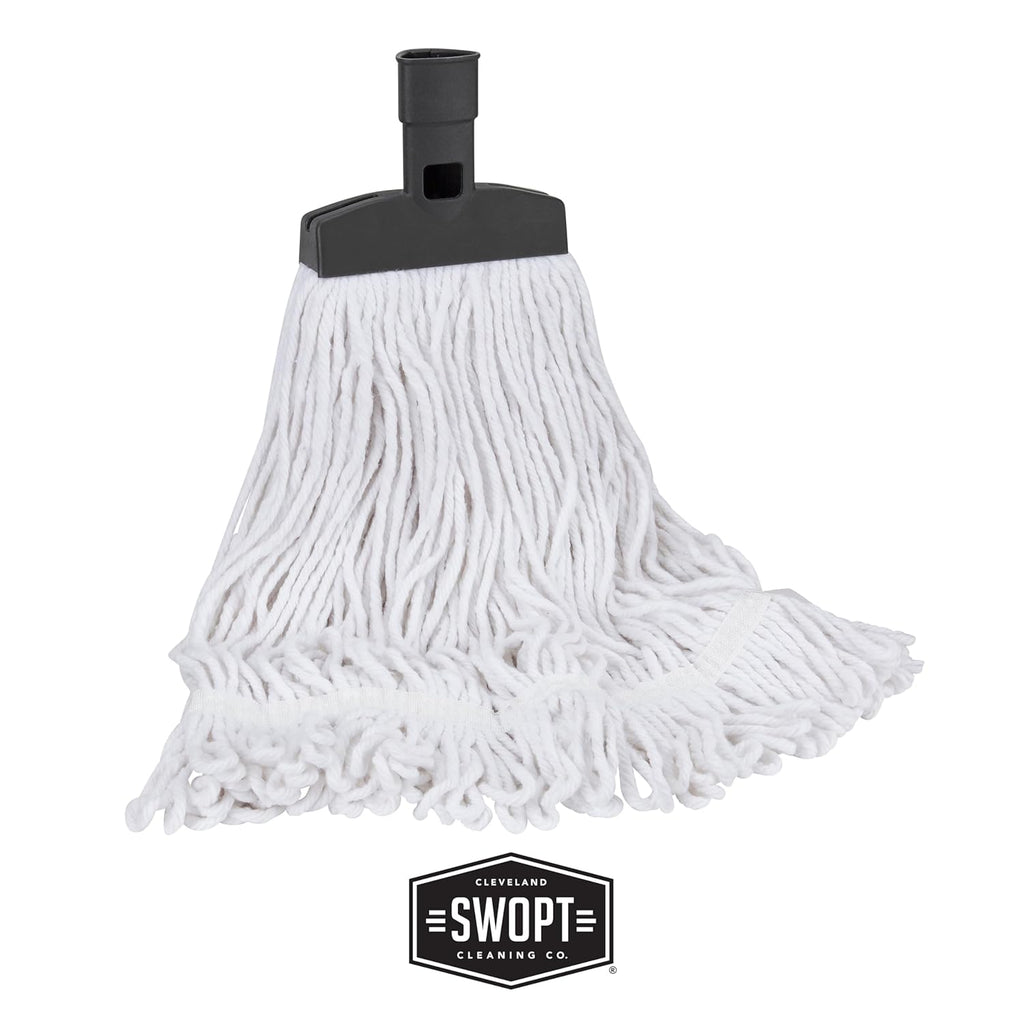 SWOPT 18” Microfiber Dust Mop, Microfiber Flexible Duster, Cotton Mop + 60" Steel Handle, Combo