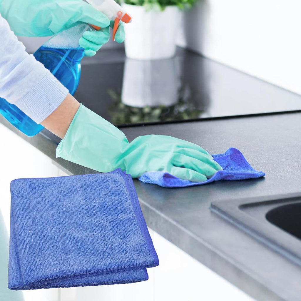 Single Microfiber Cleaning Cloth 40x40 cm - Ultra Absorbent Microfiber Cloth for Home, Kitchen Car