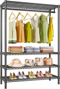 VIPEK V1 Plus Heavy Duty Clothes Rack with Shelves - 4 Tiers Adjustable Height | Holds Up to 540lbs