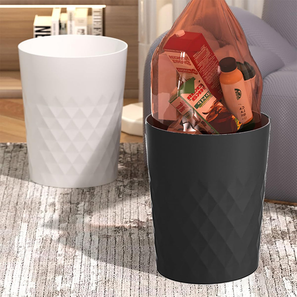 2 Pack Small Trash Can 1.8 Gallon Bathroom Garbage Can Waste Basket Recycling Bin for Dorms