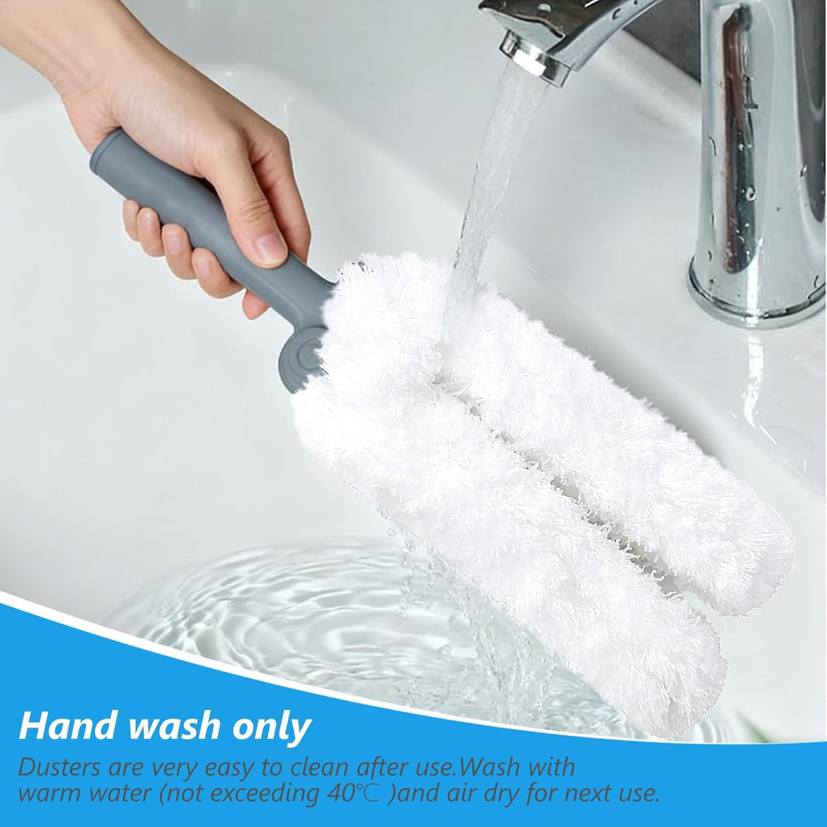 Masthome Microfiber Duster,Microfiber Feather Dusters with Adjustable Angle Head, Adjustable Cobweb