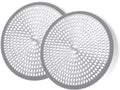 LEKEYE Shower Hair Catcher Drain Protector Strainer-Steel & Silicone 2 Pack