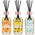 Reed Diffuser Set of 3 Pack, Linen Vanilla Citrus Scented Oil Diffuser with 15 Sticks, Reed