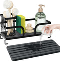 Sponge Holder for Kitchen Sink,Sink Caddy Organizers with Stone Drying Tray, Kitchen Sink Organizer