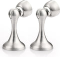 Probrico Brushed Nickel Magnetic Door Stoppers for Bottom of Door, Stainless Steel Magnet Door