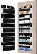 1 Pack Over The Door Storage Organizer with 5 Pockets 10 Mesh Side Pockets, 44 lbs Weight Capacity