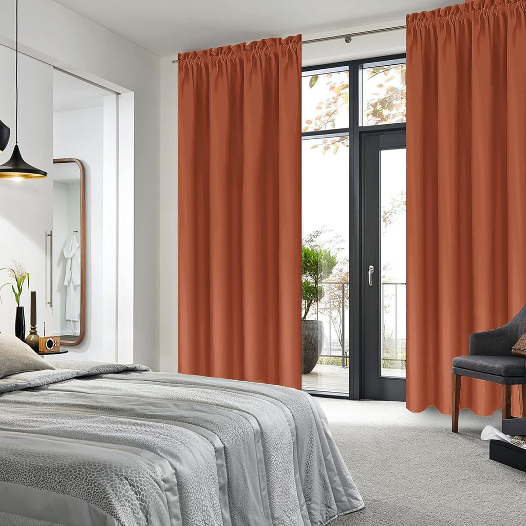 DWCN Blackout Curtains Thermal Insulated, Energy Saving & Noise Reducing Bedroom and Living Room