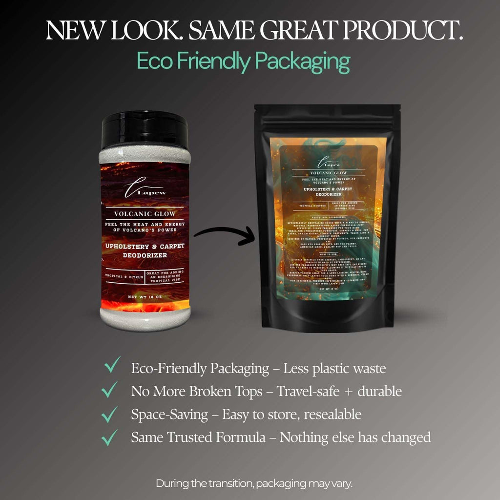 Volcanic Glow Carpet Freshener Powder: Powerful Odor Eliminator for Home, Upholstery Deodorizer
