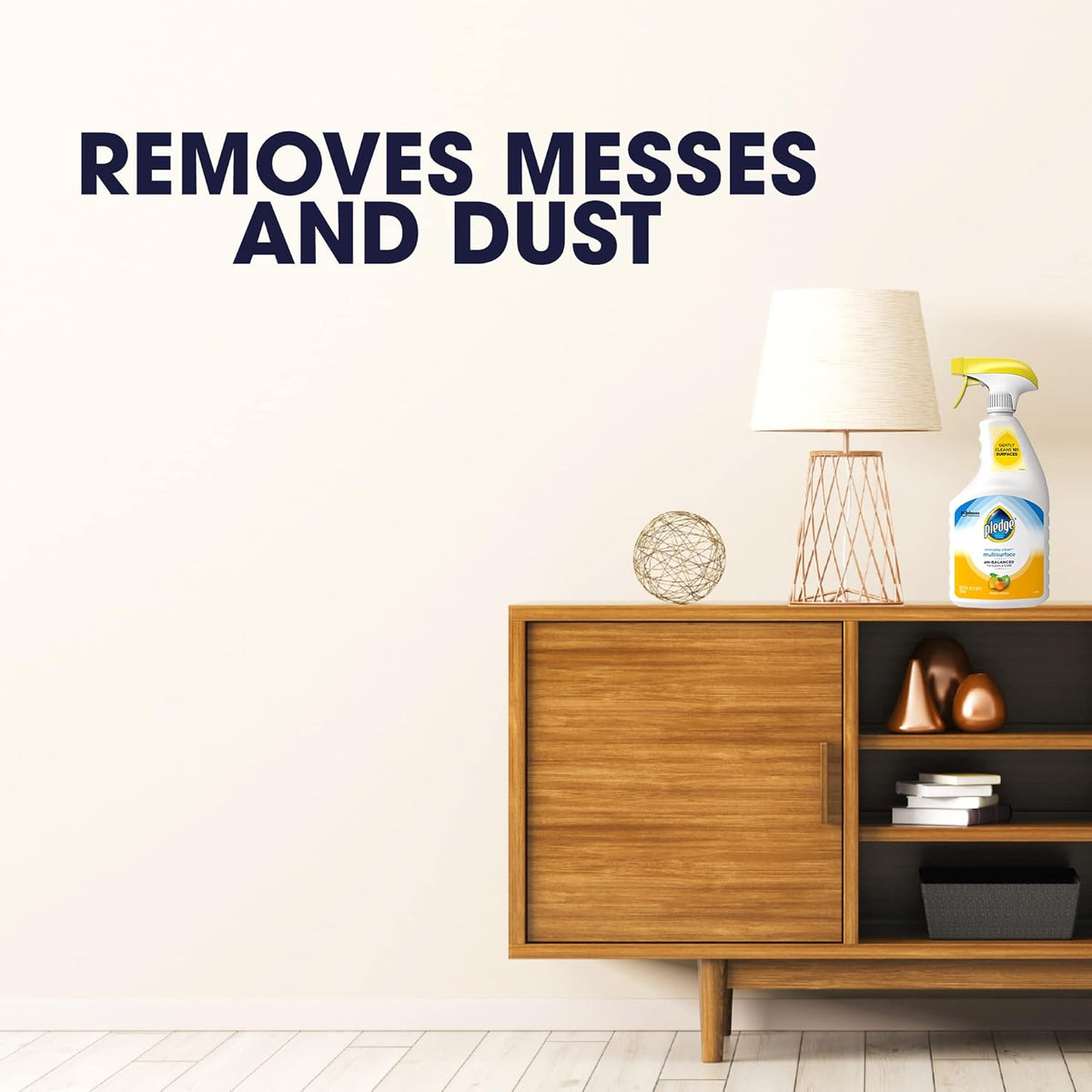 Pledge pH-Balanced Multisurface Cleaner Spray for Everyday Care, Fresh Citrus Scent, 25oz (Pack of