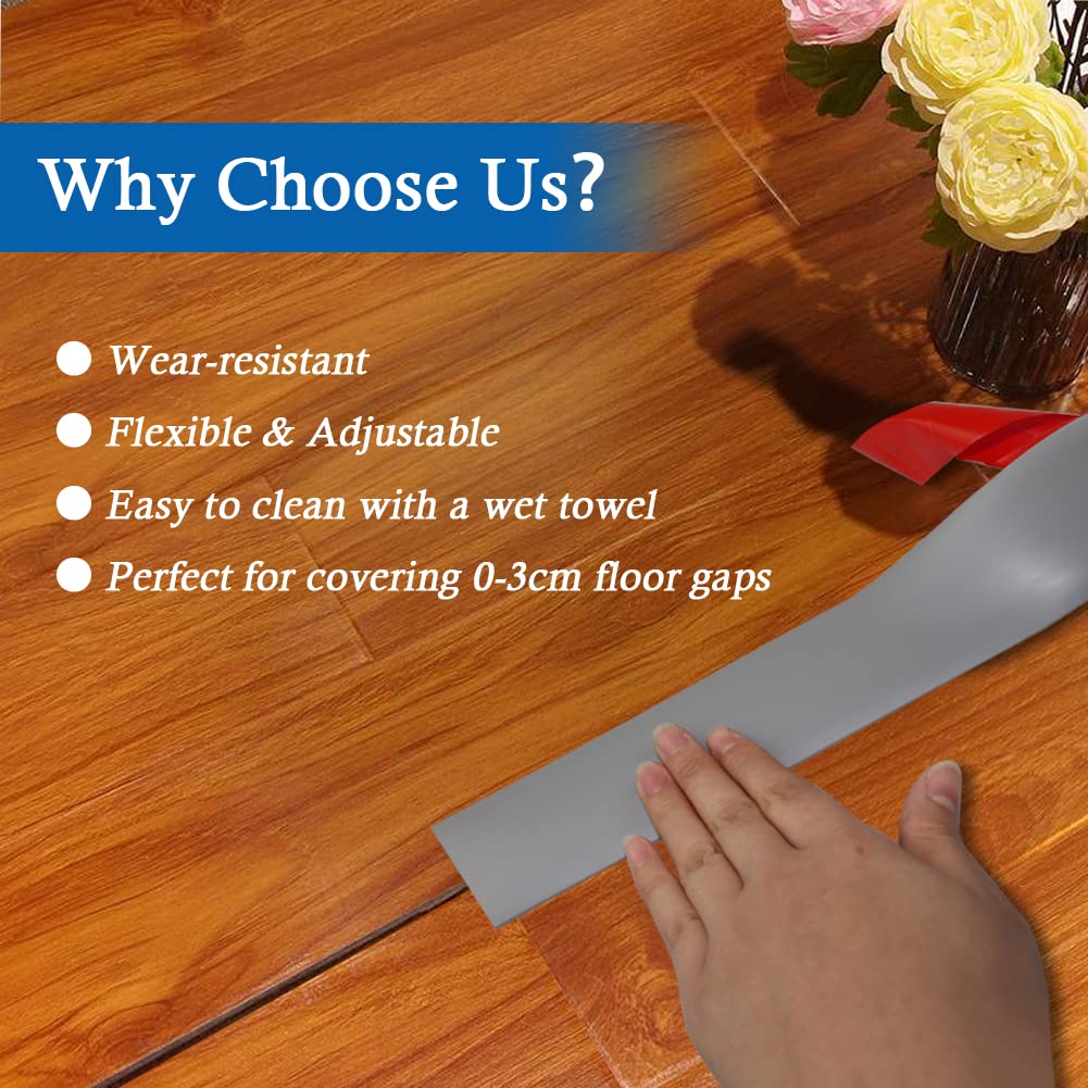 Floor Transition Strip Self Adhesive Floor Cover Strips Laminate 2" Wide Vinyl Flat Divider