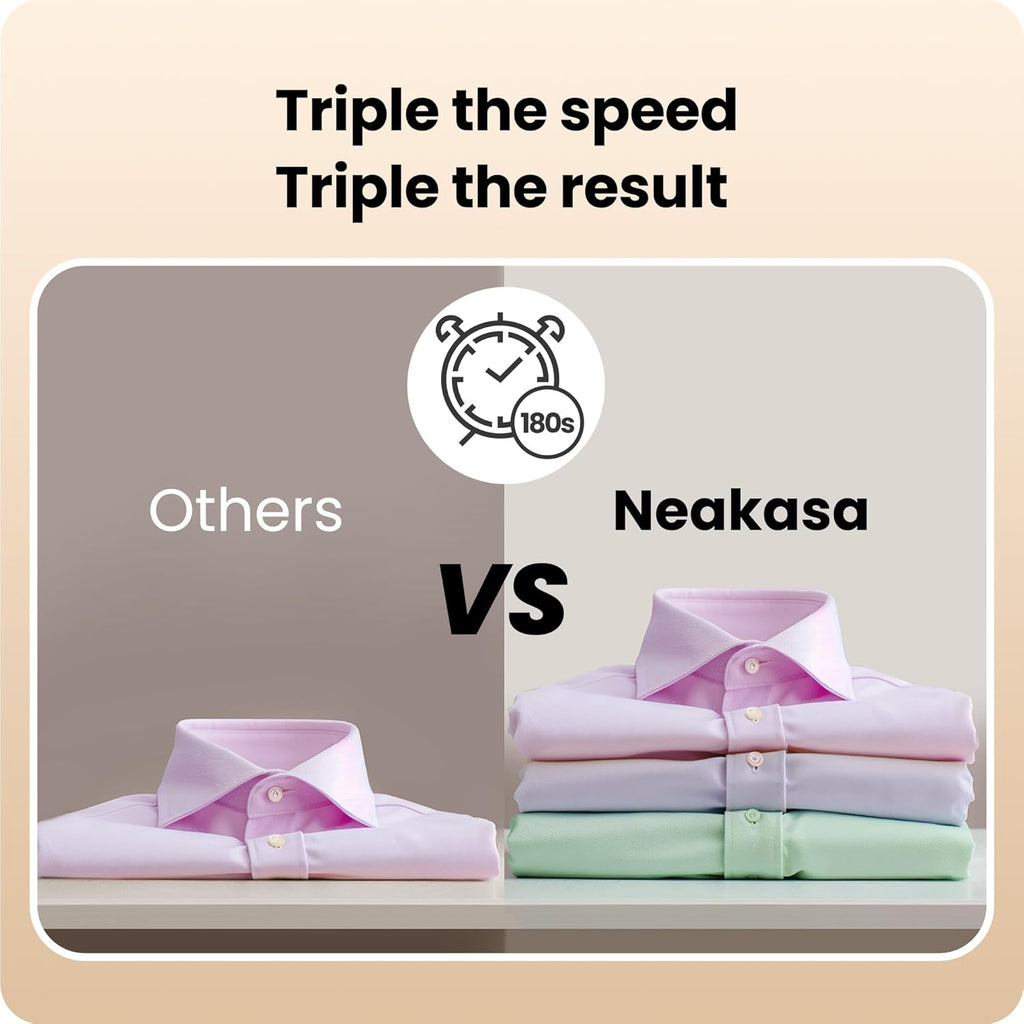 Neakasa Magic 1 Vacuum Steamer, Handheld Travel Garment Steamer for Clothes, 2300Pa Suction for