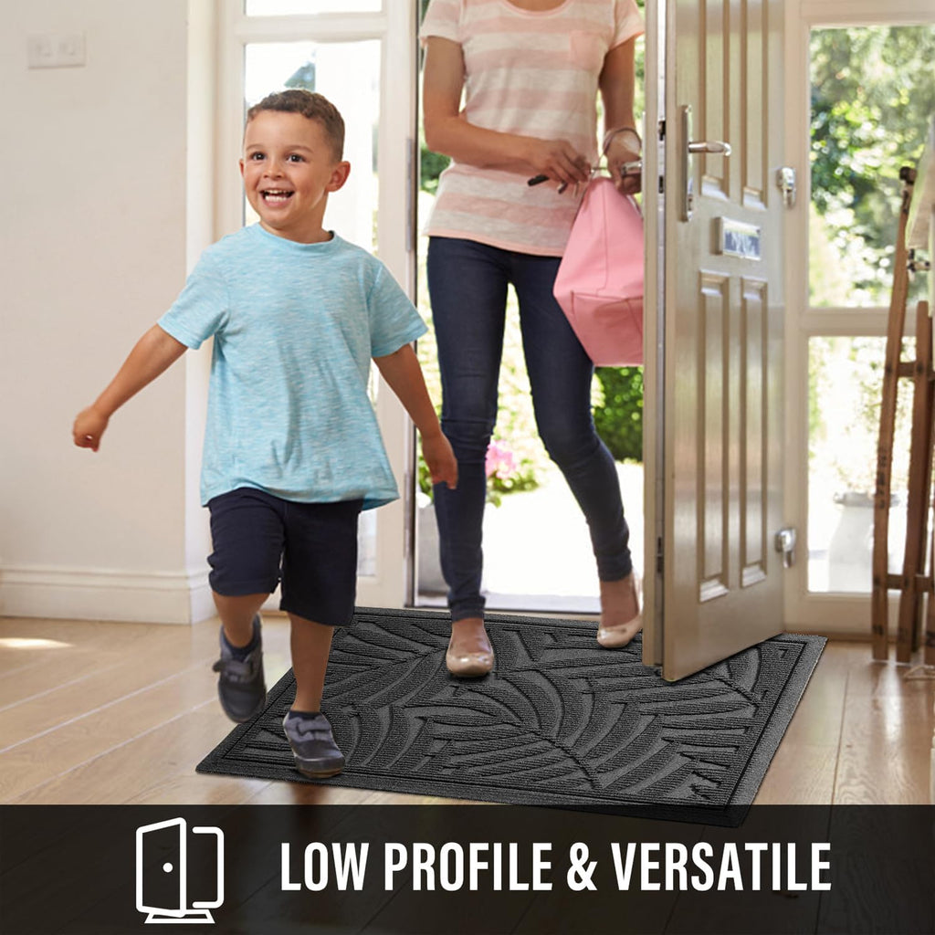 Front Door Mat, Absorbent Resist Dirt Welcome Door Mat Indoor Outdoor, Waterproof Doormat, Sturdy