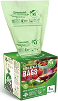 UNNI Compostable Trash Bags, 3 Gallon / 11.35 Liter, 100 Count, Extra Thick 0.71 Mil Small Kitchen