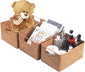 YANGQIHOME Wicker Baskets, [Set of 3] Woven Baskets for Storage, Seagrass Storage Baskets for