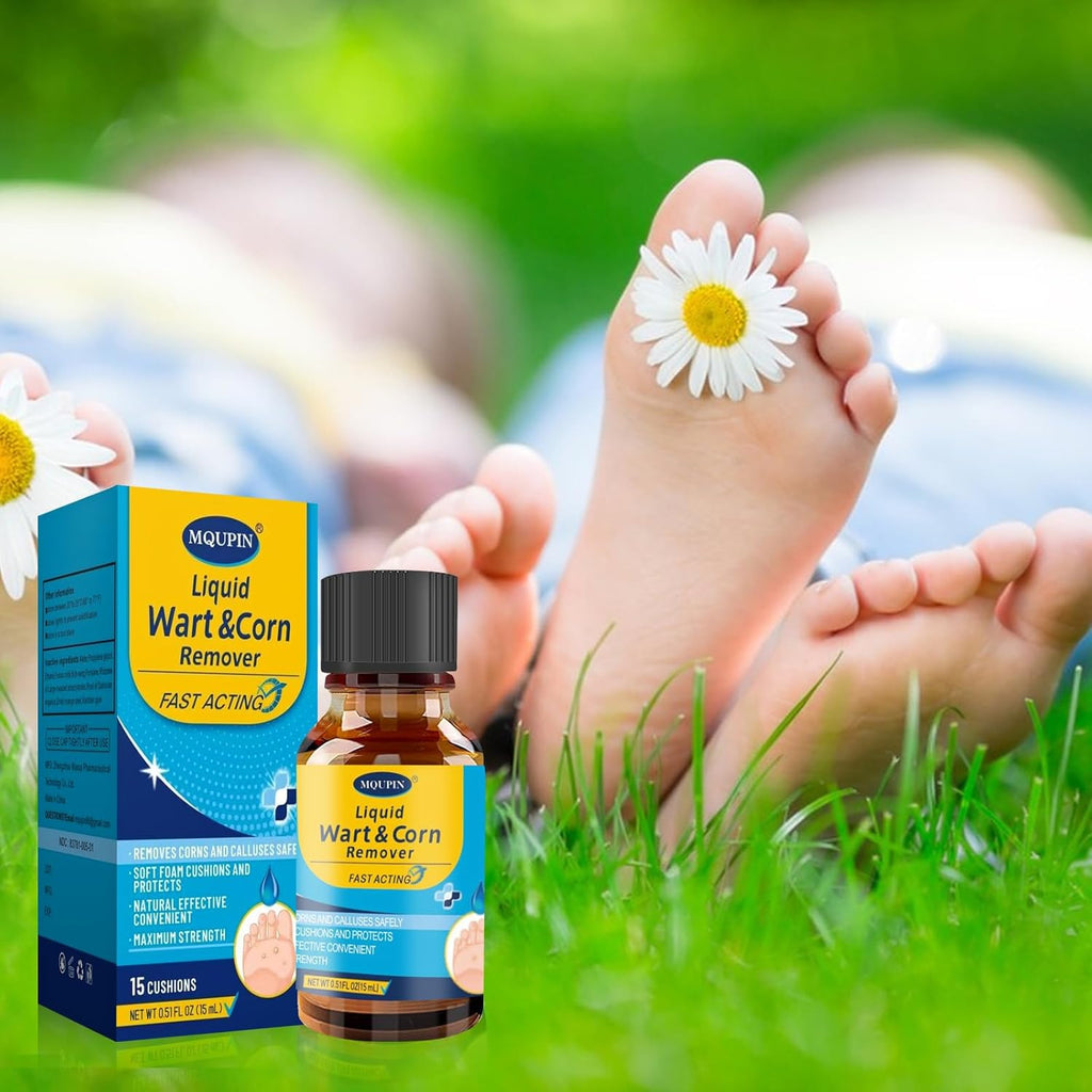 MQUPIN Liquid Corn Removers for Feet, Corn Remover for Toes-Fast Acting Liquid for Corn, Common and