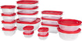 Rubbermaid EasyStore Rectangle, Square, and Round Containers, 34-Piece Set, Food Storage