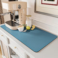 AMOAMI-Coffee Mat Hide Stain Rubber Backed Absorbent Dish Drying Mat for Kitchen Counter-Coffee Bar