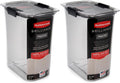 Rubbermaid Brilliance Food Storage Container, 16-Cup, Airtight | Clear/Grey | For Pantry