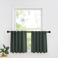 RYB HOME Kitchen Window Curtains Over Sink - Blackout Insualting Privacy Curtains for Kids Bedroom