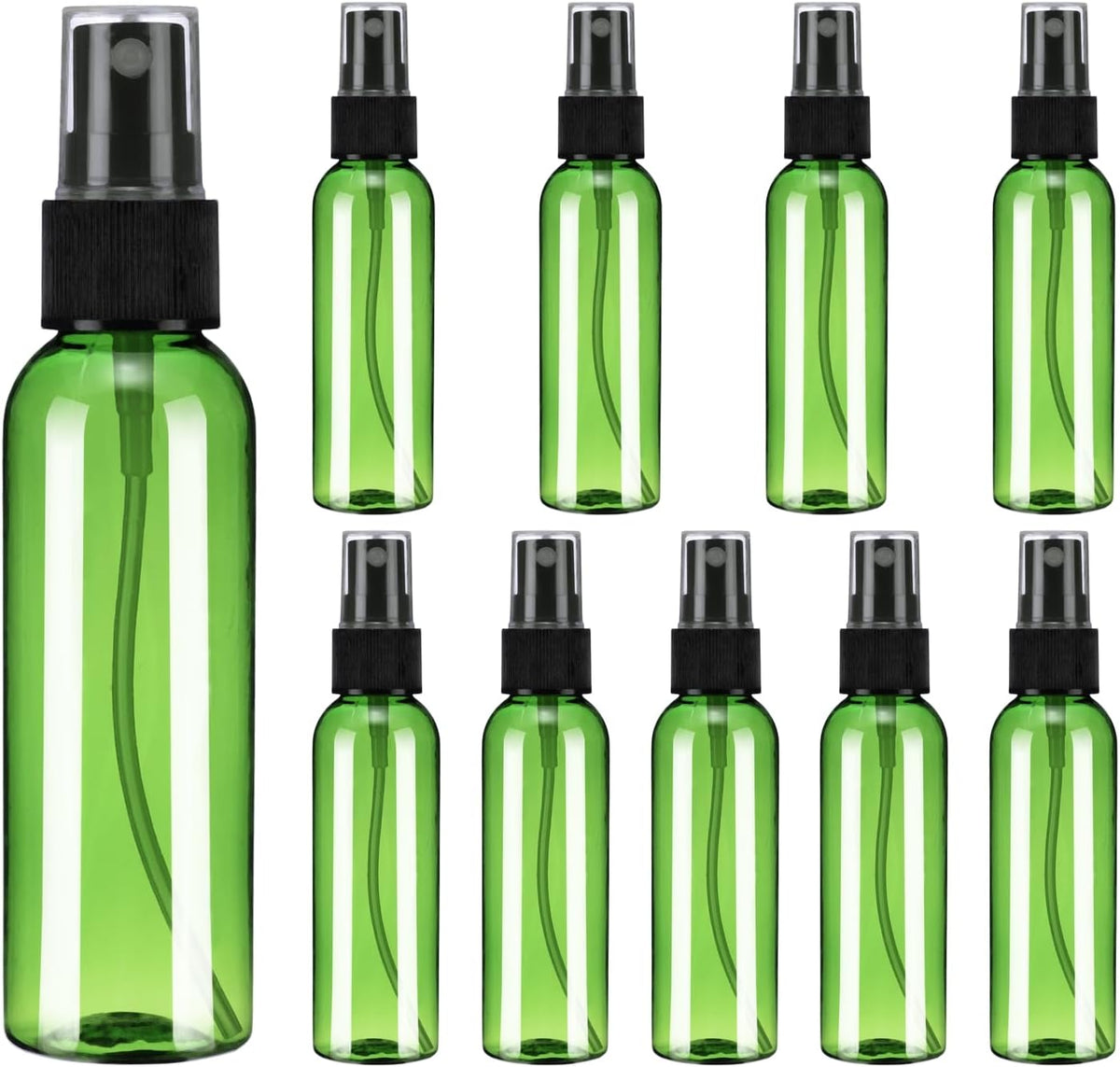 uxcell 10Pack Spray Bottles, 2 Oz/60ML Reusable Clear Empty Mist Plastic Mini Travel Bottle
