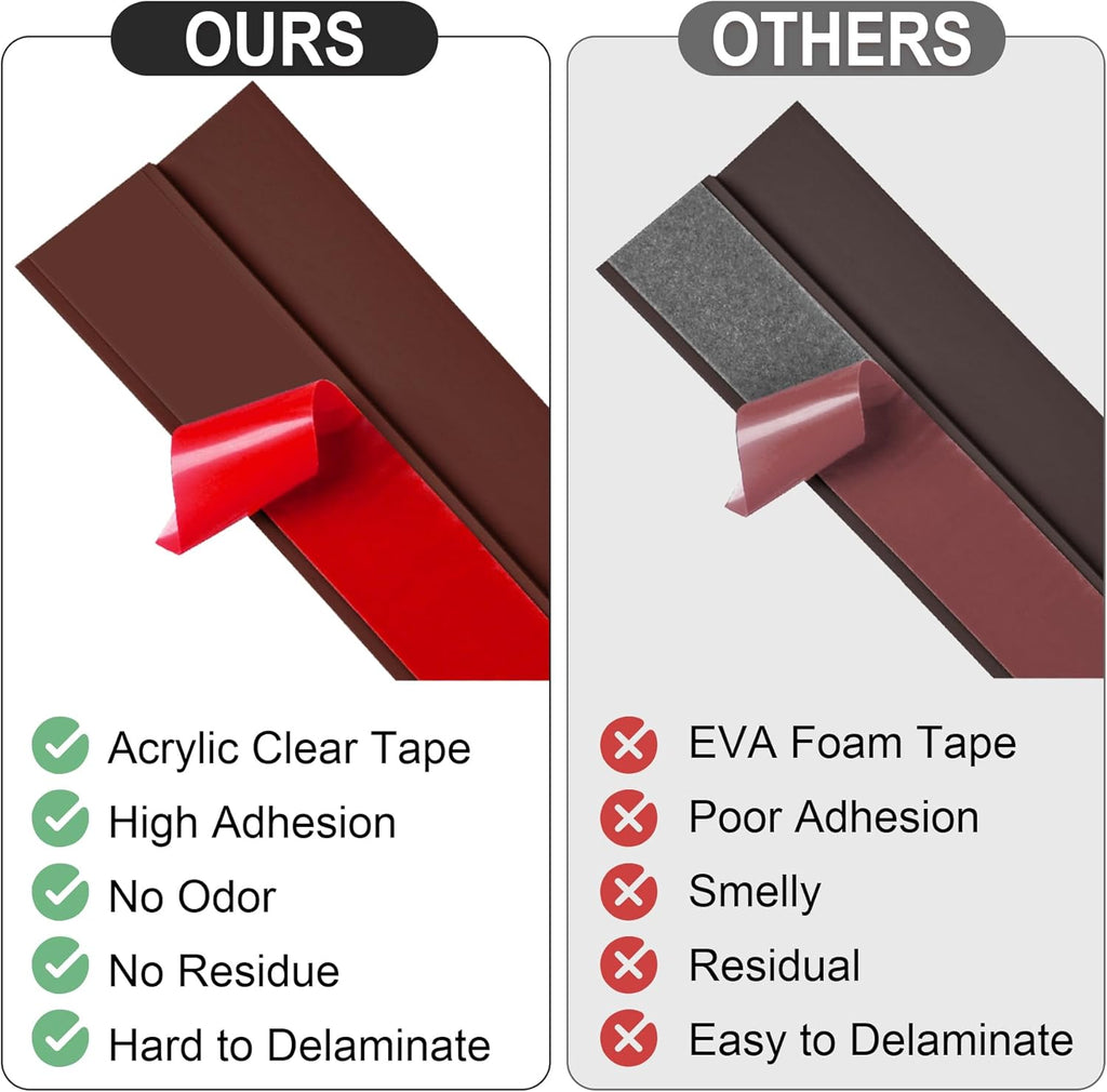 3.3Ft Carpet Floor Transition Strip, Self Adhesive Floor Edging Trim Strip for Doorway, PVC Floor